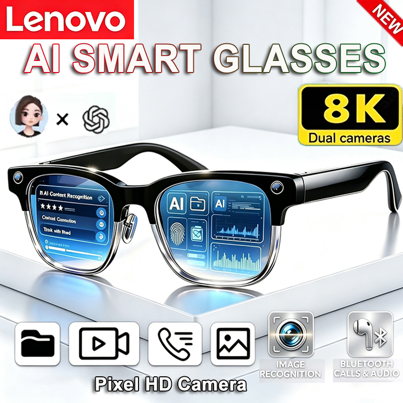 Lenovo 8K HD AI Smart Glasses  - Smart Glasses Lens ulasan dan harga