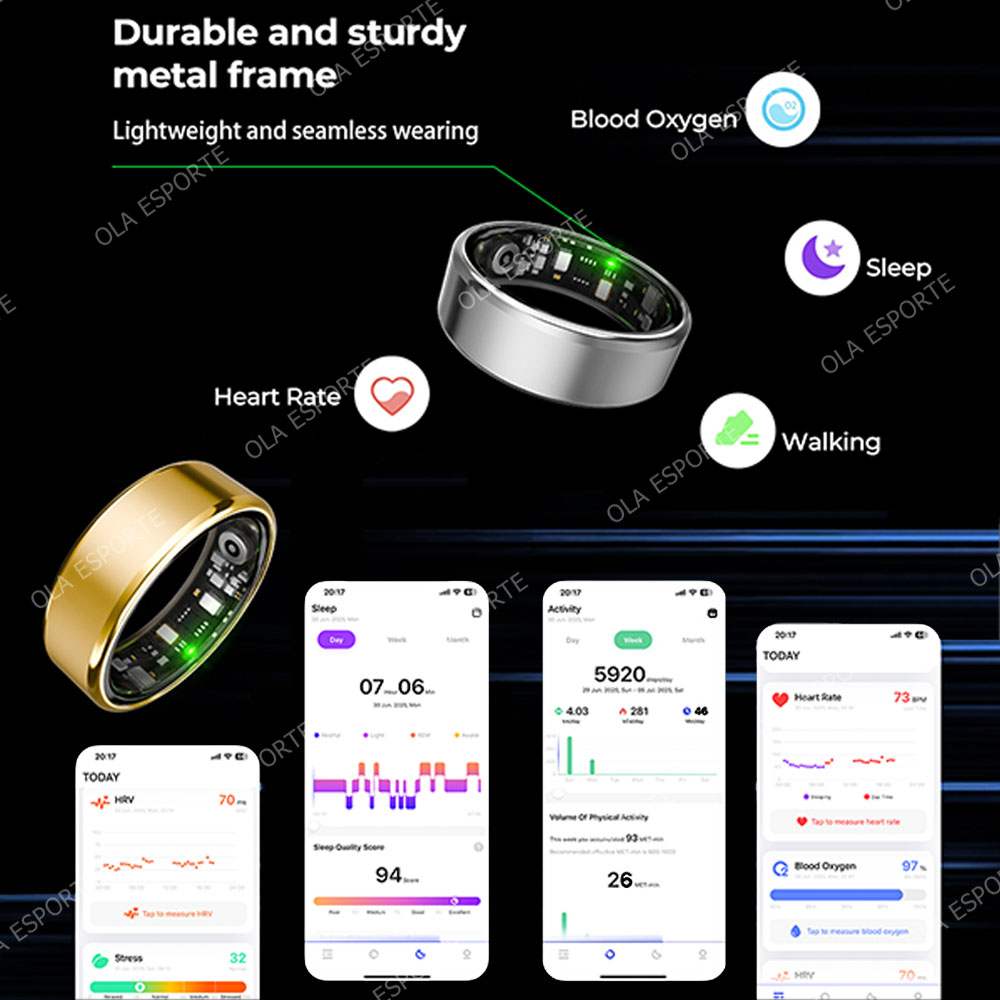 R09 Smart Ring Men Women with  - Temperature Ring Skin ulasan dan harga