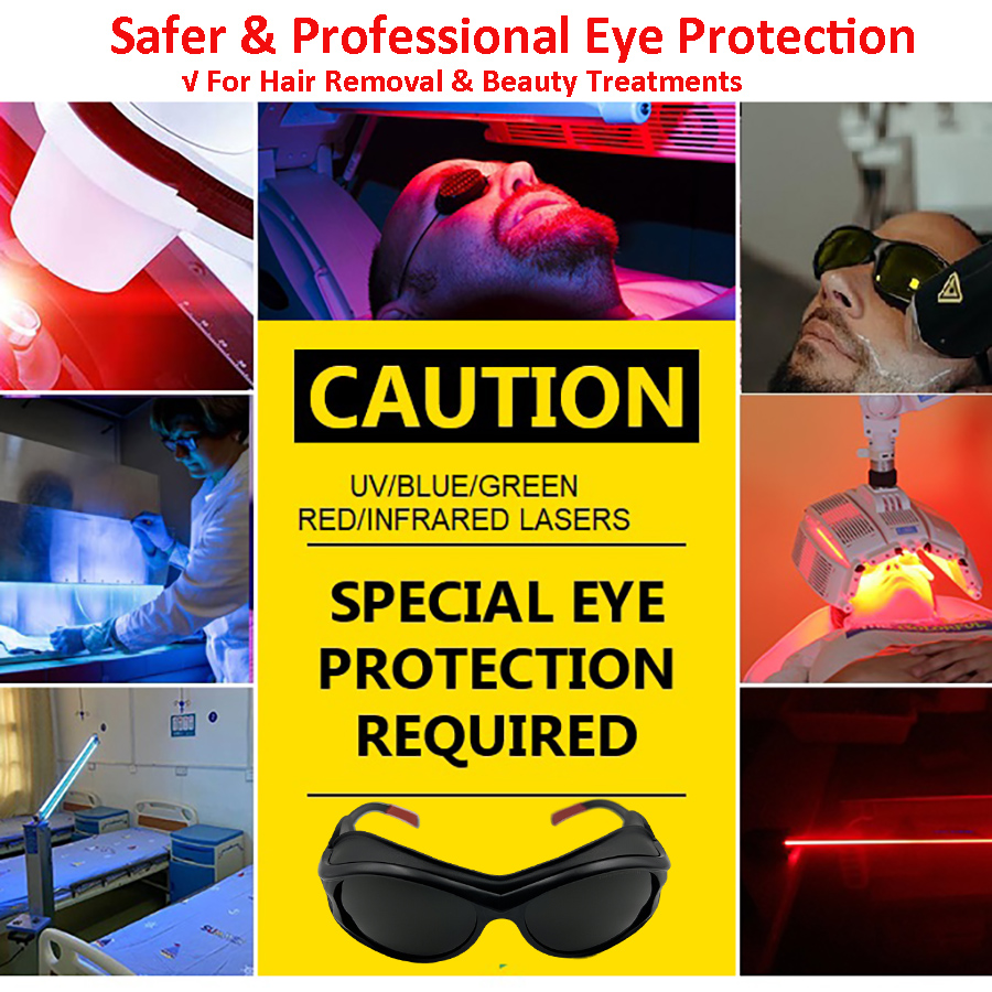 IPL Laser Hair Removal Glasses - Light Therapy Glasses ulasan dan harga